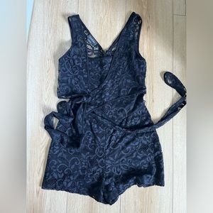 Bebe Black Lace Romper